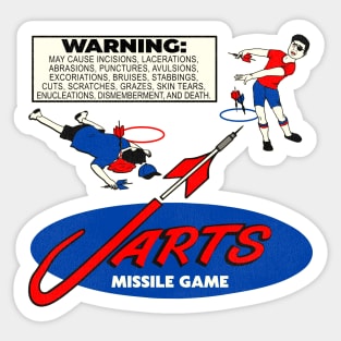 Warning Label / Lawn Jarts Missile Game Sticker